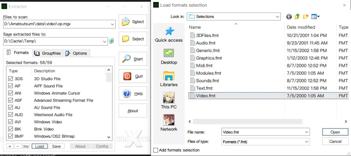 formats